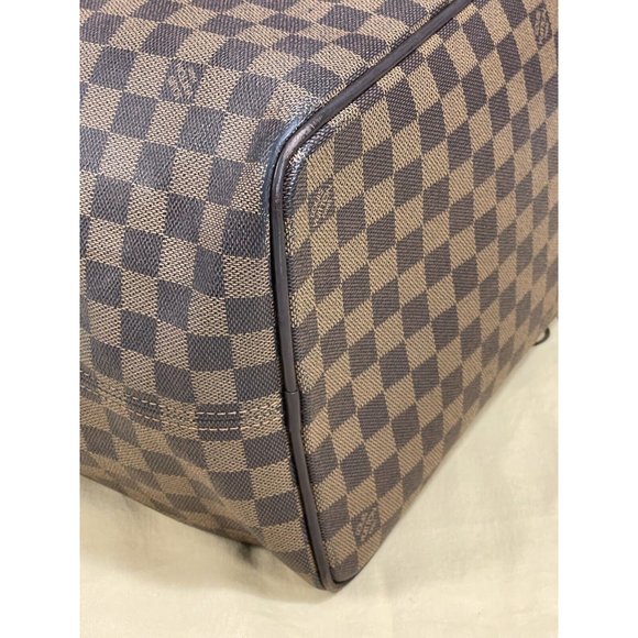 LOUIS VUITTON France 15" Damier Travel Compact Duffle Carryall Cabin Size Bag - Picture 12 of 12